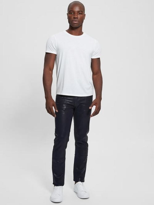 Guess Coated Tapered Jeans Blauw | GUESS-SN30349