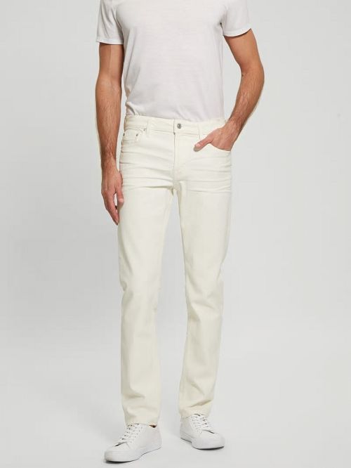 Guess Coated Tapered Jeans Wit | GUESS-SN30369