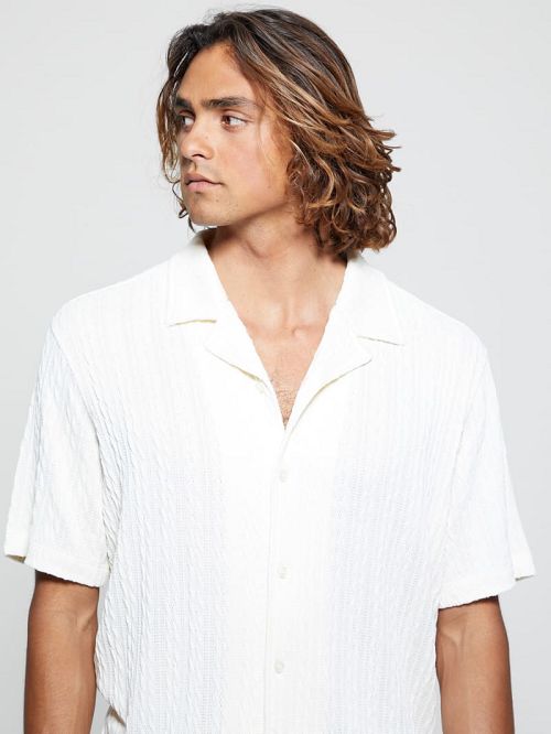 Guess Colton Knit Shirt Wit | GUESS-SN31121