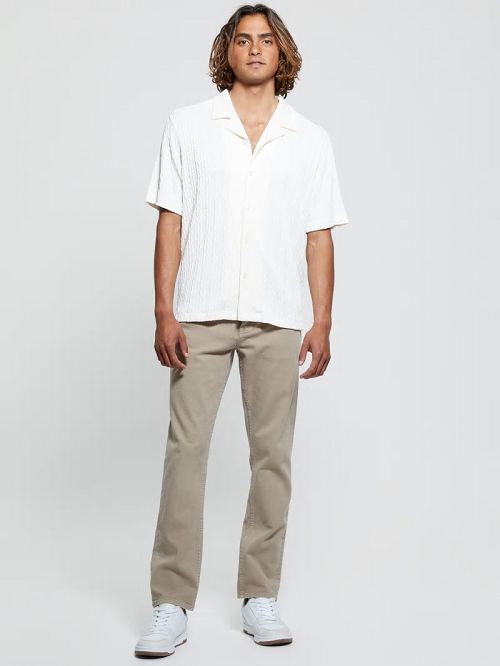 Guess Colton Knit Shirt Wit | GUESS-SN31121