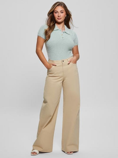 Guess Coraline Fuzzy Polo Blauw | GUESS-SN27247