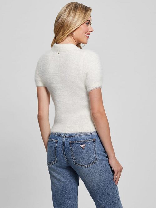 Guess Coraline Fuzzy Polo Wit | GUESS-SN27835