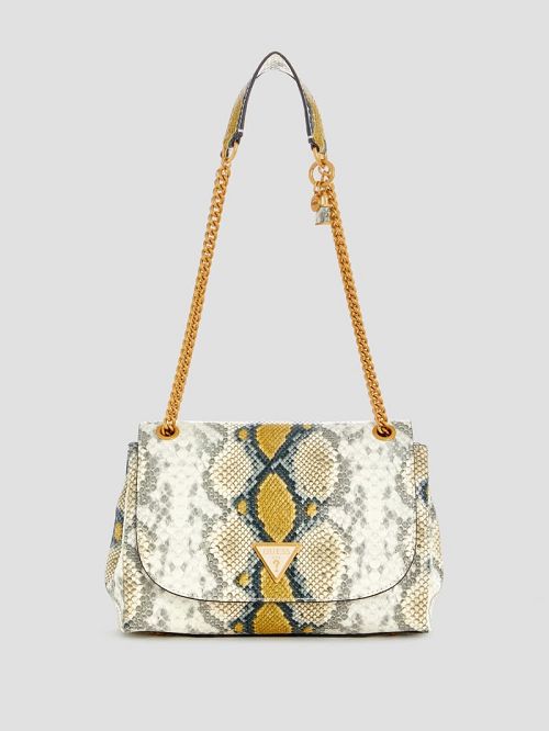 Guess Cosette Convertible Crossbody Geel | GUESS-SN29104