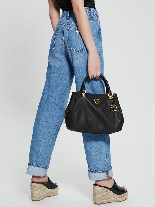 Guess Cosette Luxury Satchel Zwart | GUESS-SN28836