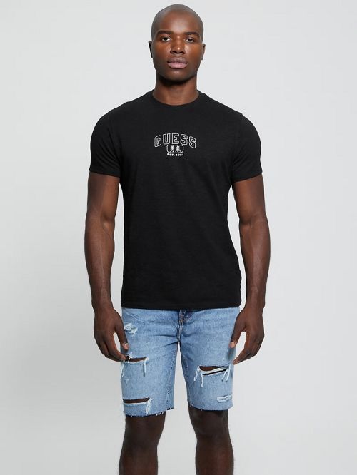 Guess Courage Tiger Tee Zwart | GUESS-SN30678