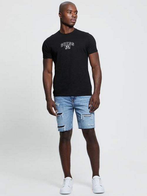 Guess Courage Tiger Tee Zwart | GUESS-SN30678