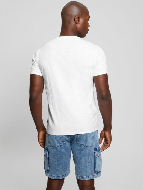 Guess Crane Tee Wit | GUESS-SN30653