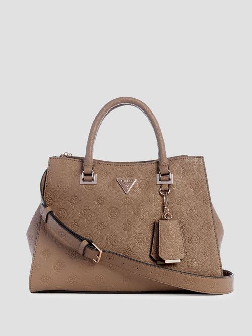Guess Cresidia Society Satchel Bruin | GUESS-SN28988