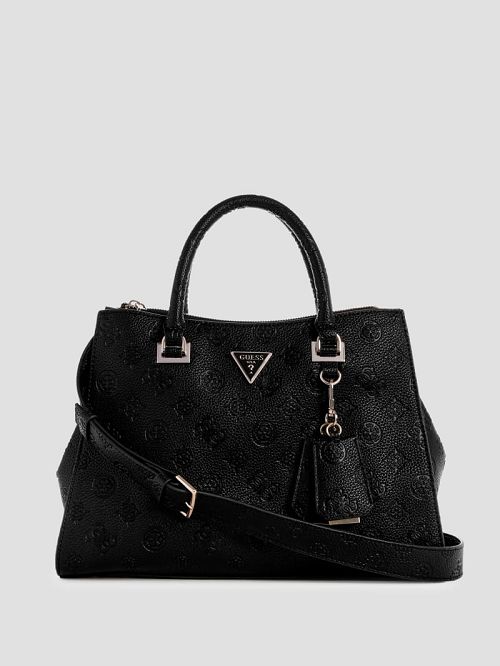 Guess Cresidia Society Satchel Zwart | GUESS-SN29319