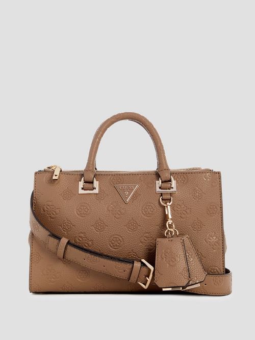 Guess Cresidia Status Satchel Bruin | GUESS-SN28989