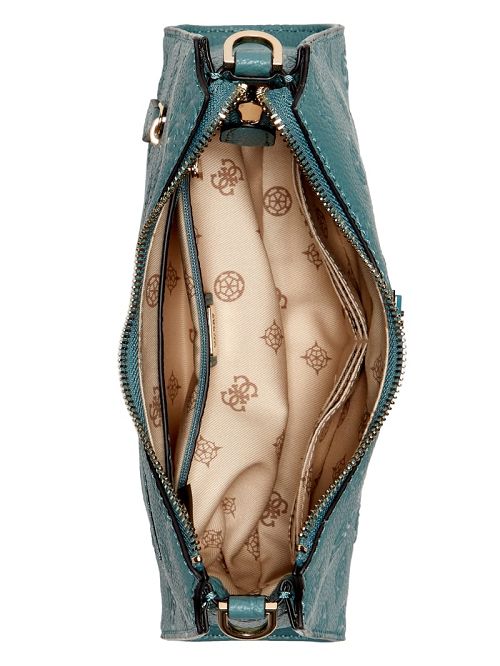 Guess Cresidia Top-Zip Shoulder Bag Blauw | GUESS-SN29158