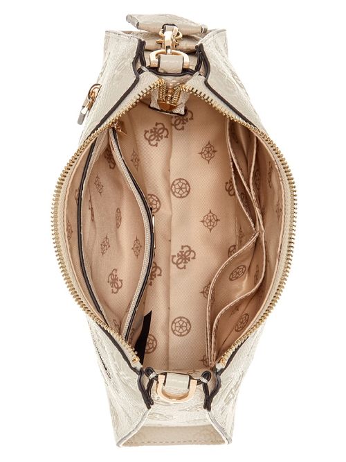 Guess Cresidia Top-Zip Shoulder Bag Wit | GUESS-SN29172