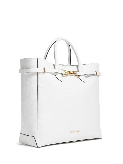 Guess Cristina Croc Leather Tote Wit | GUESS-SN29367