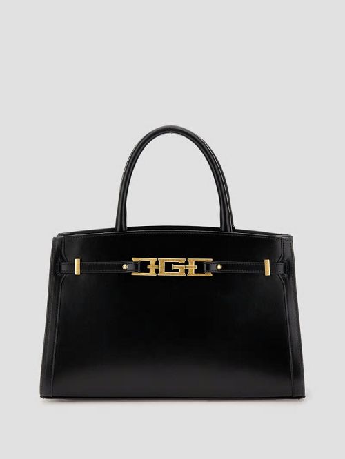 Guess Cristina Medium Satchel Zwart | GUESS-SN29296