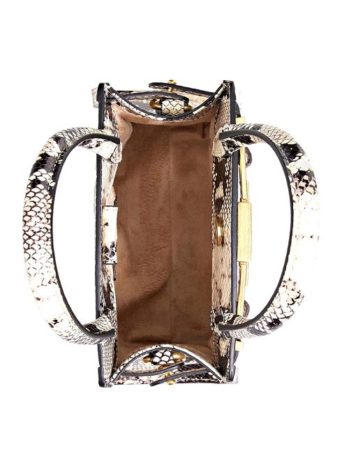 Guess Cristina Small Leather Satchel Wit | GUESS-SN29240