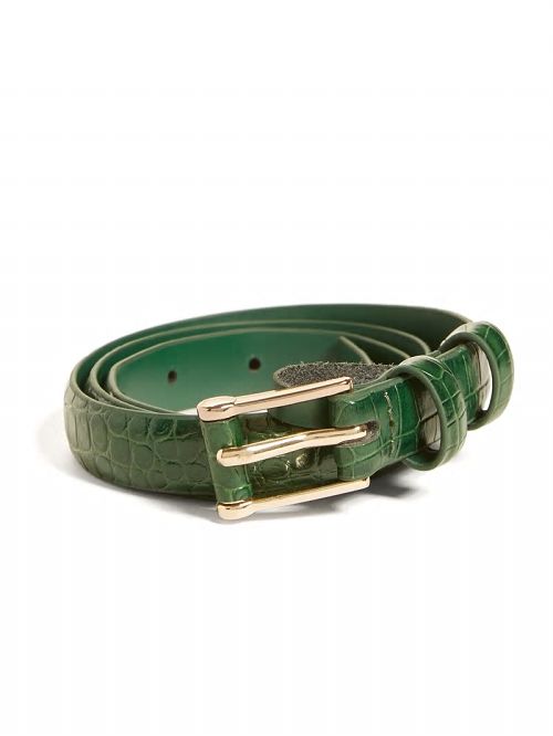 Guess Crocodile Trouser Belt Groen | GUESS-SN30228