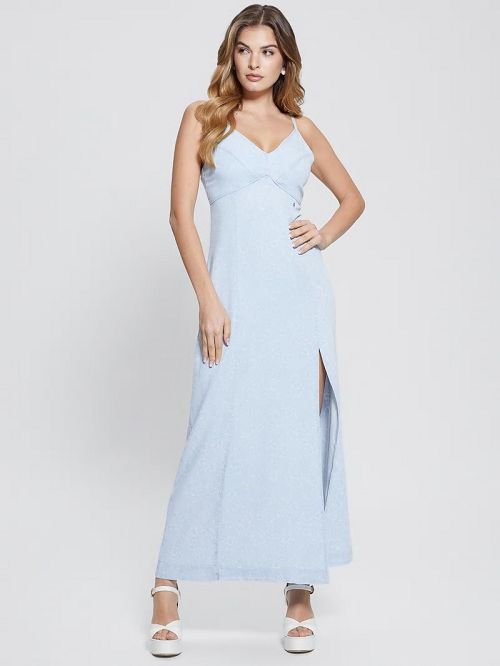 Guess Cruz Denim Dress Blauw | GUESS-SN26673