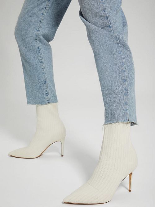Guess Dallyna Knit Sock Bootie Wit | GUESS-SN29896
