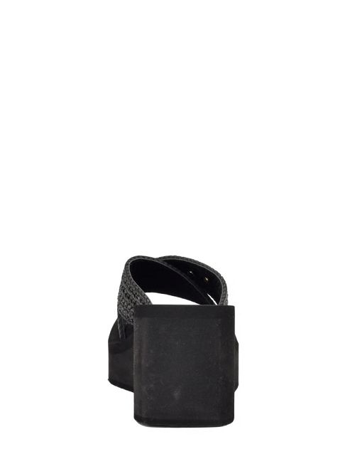 Guess Danvi Braided Wedge Sandals Zwart | GUESS-SN29757