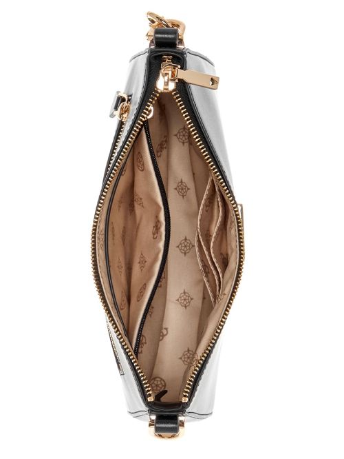 Guess Daryna Top-Zip Shoulder Bag Zwart | GUESS-SN29060