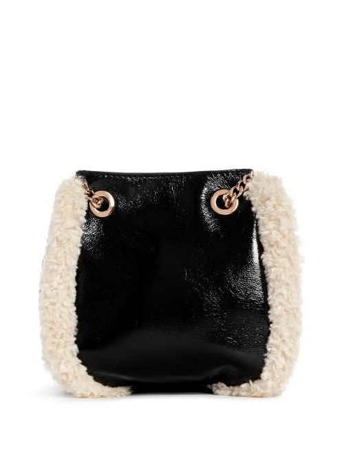 Guess Davika Convertible Crossbody Zwart | GUESS-SN28685