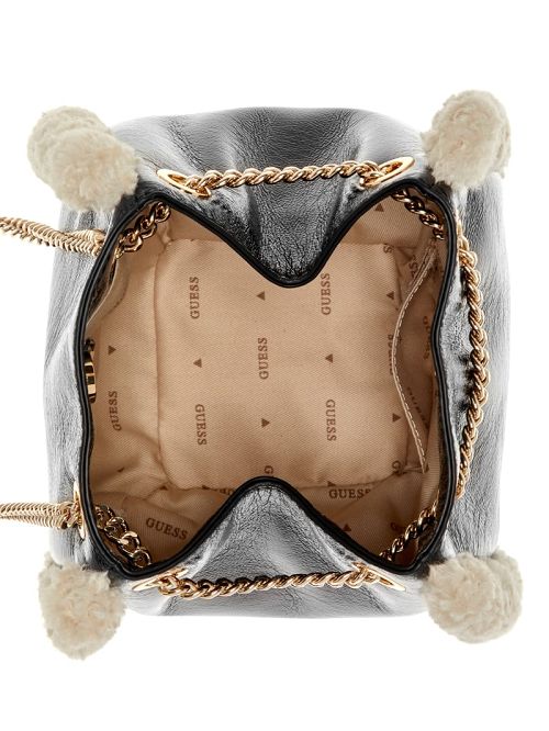 Guess Davika Convertible Crossbody Zwart | GUESS-SN28685