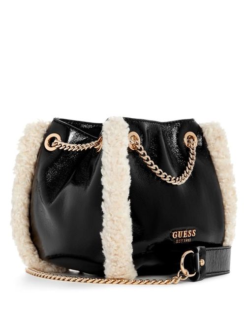 Guess Davika Convertible Crossbody Zwart | GUESS-SN29056