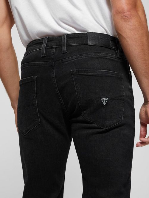 Guess Davis Distressed Straight Jeans Zwart | GUESS-SN30447