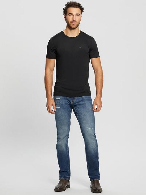 Guess Davis Straight Denim Jeans Blauw | GUESS-SN30399