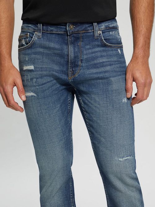 Guess Davis Straight Denim Jeans Blauw | GUESS-SN30399