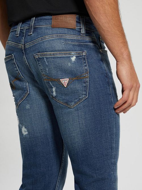Guess Davis Straight Denim Jeans Blauw | GUESS-SN30399