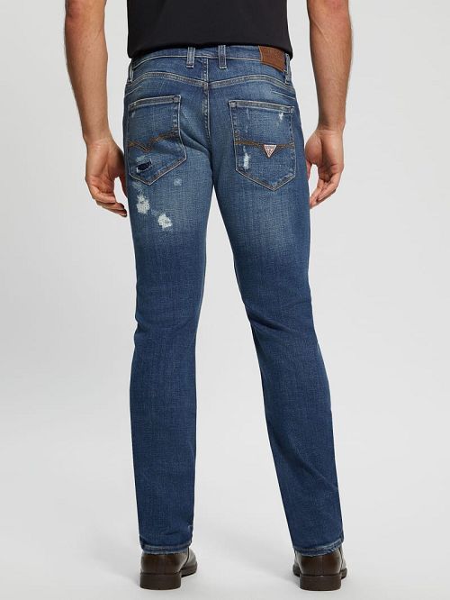 Guess Davis Straight Denim Jeans Blauw | GUESS-SN30399
