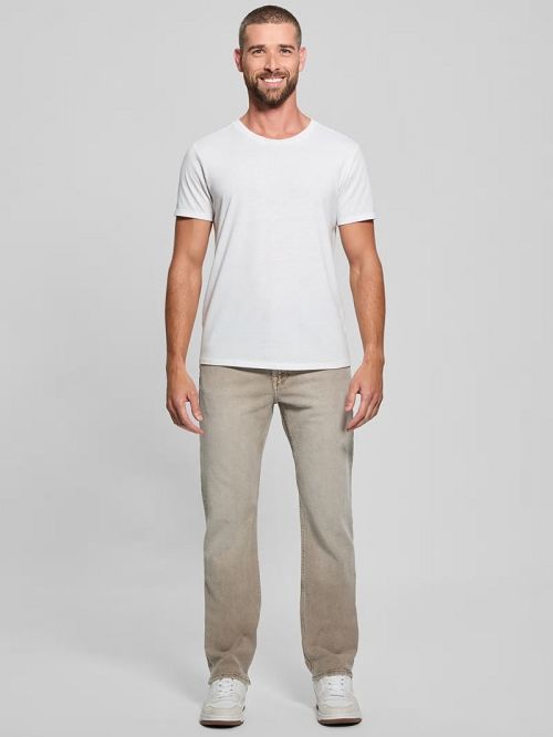 Guess Davis Straight Jeans Beige | GUESS-SN30443
