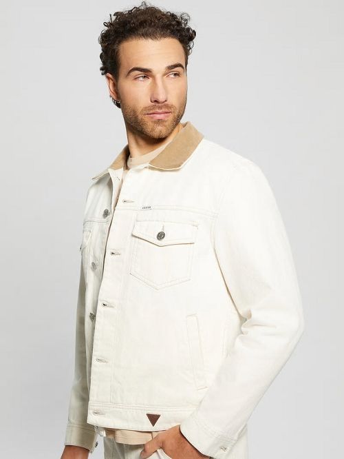 Guess Dean Denim Jacket Wit | GUESS-SN30840