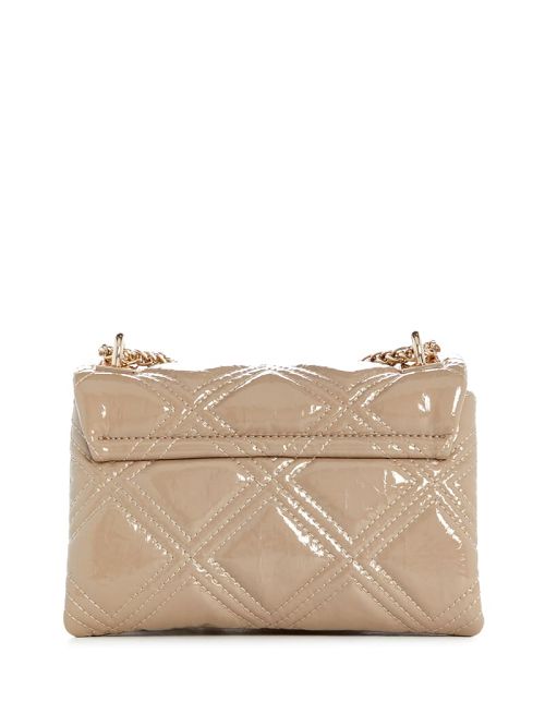 Guess Deesa Patent Mini Convertible Crossbody Bruin | GUESS-SN29077