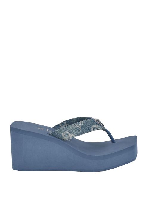 Guess Demmey Wedge Sandals Blauw | GUESS-SN29717