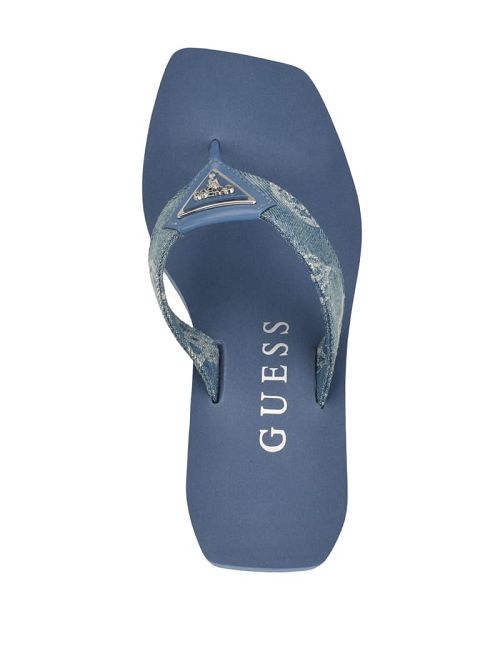 Guess Demmey Wedge Sandals Blauw | GUESS-SN29717