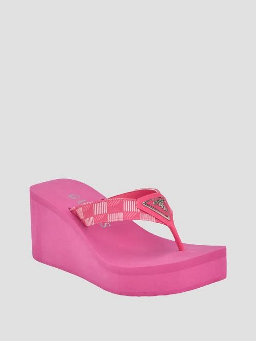 Guess Demmey Wedge Sandals Roze | GUESS-SN29700