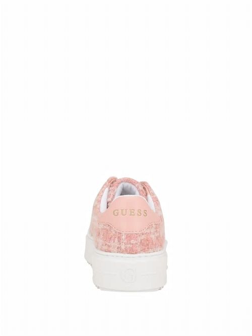 Guess Denesa Low-Top Tweed Sneakers Roze | GUESS-SN29540