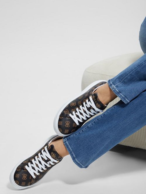 Guess Denesa Peony Low-Top Sneakers Bruin | GUESS-SN29563
