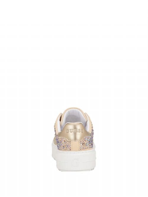 Guess Denesa Rhinestone Low-Top Sneakers Goud | GUESS-SN29576