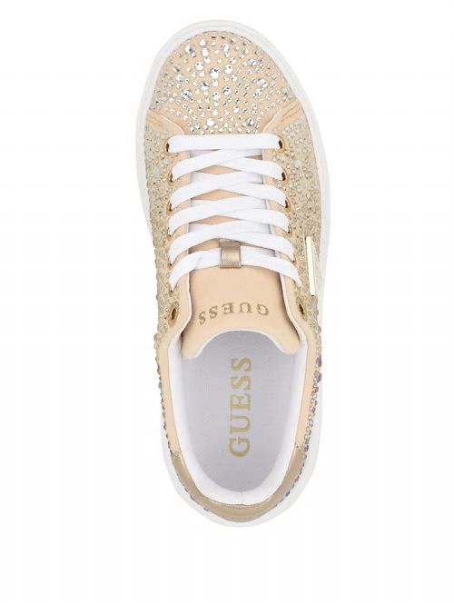 Guess Denesa Rhinestone Low-Top Sneakers Goud | GUESS-SN29576