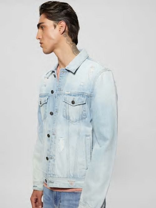 Guess Denim Mom Shorts Blauw | GUESS-SN28125