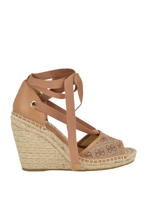 Guess Diandra Espadrille Wedges Bruin | GUESS-SN29750