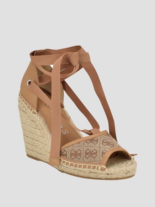 Guess Diandra Espadrille Wedges Bruin | GUESS-SN29750
