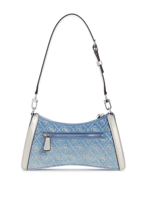 Guess Dili Denim Shoulder Bag Blauw | GUESS-SN29066
