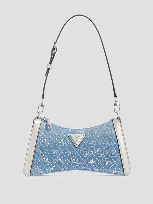 Guess Dili Denim Shoulder Bag Blauw | GUESS-SN29066