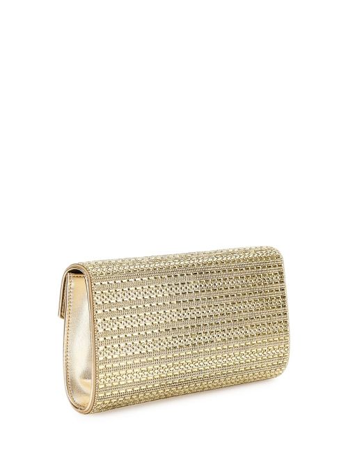 Guess Dofy Crystal Baguette Bag Goud | GUESS-SN28825