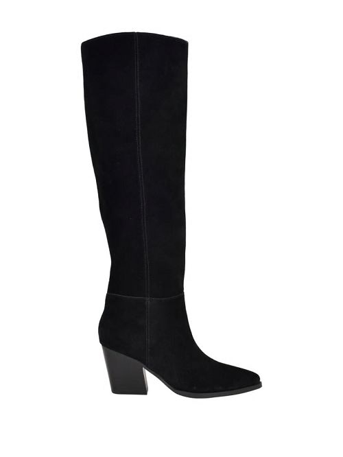 Guess Dolita Suede Knee-High Boots Zwart | GUESS-SN29921