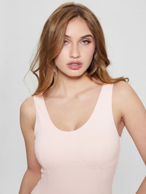 Guess Double Scoop Samera Bodysuit Roze | GUESS-SN27147